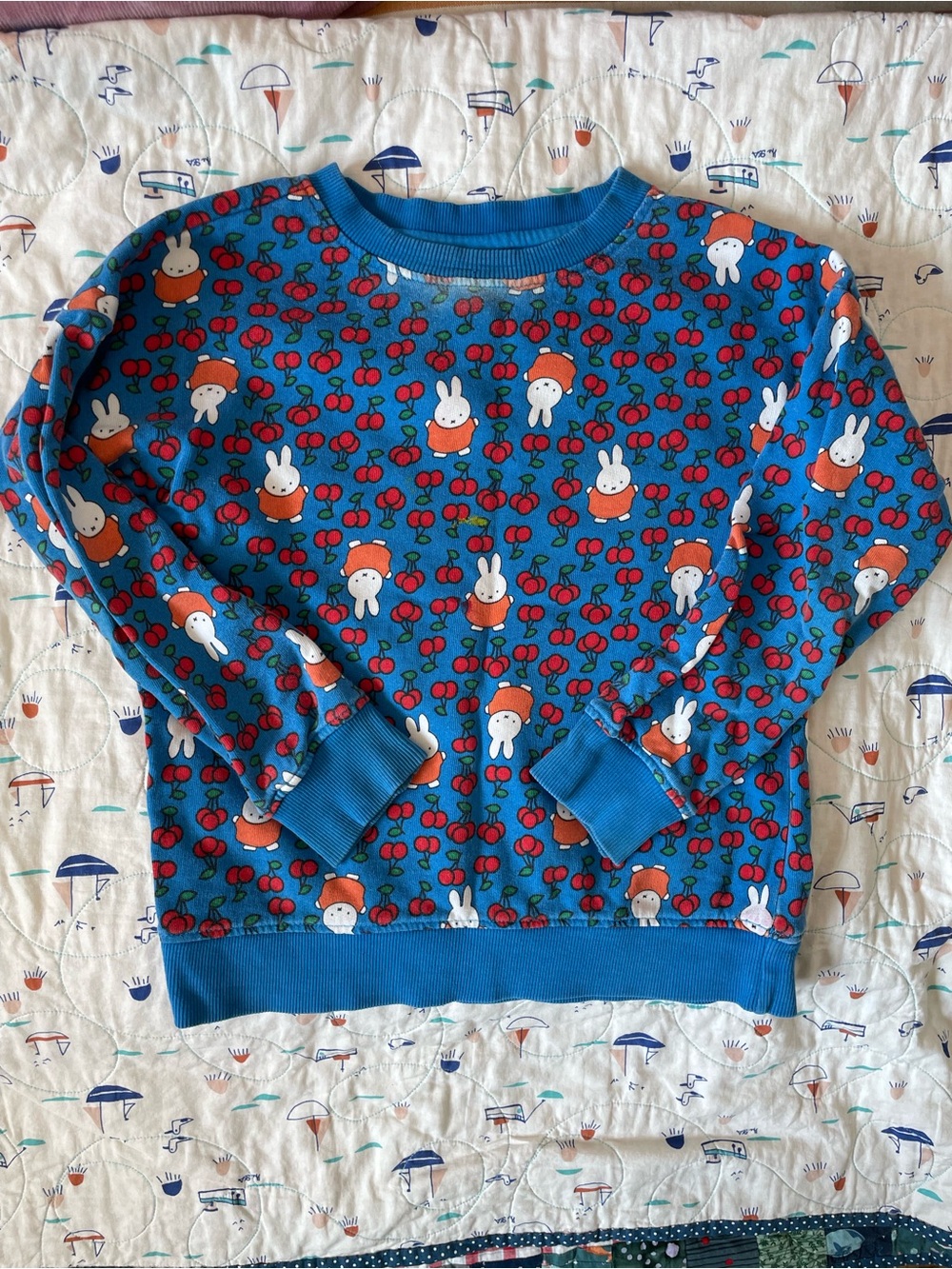Miffy Kids Sweatshirt with Red Cherry